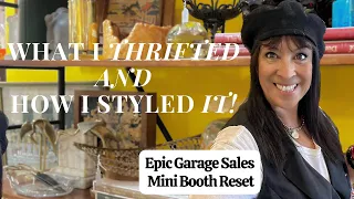 Huge Vintage Thrift Haul: Decorating My Antique Booth Shelf With Garage Sale Finds