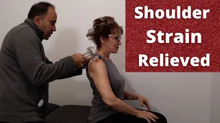 Shoulder Strain RELIEVED Before Your Eyes (Real Results!!!)