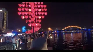 Danang - "The city of bridges". Dragon bridge and the locks!