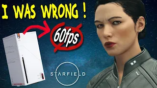 I Was WRONG! - Starfield Xbox 60FPS Hopes RUINED! - Starfield FSR 3.0