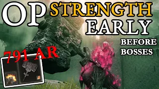 Elden Ring - How to OP Early Strength Giant Crusher Build