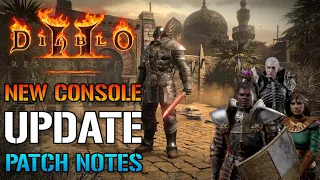 Diablo 2 Resurrected: New Console Update  PATCH NOTES! QOL Fixes & More (Patch Notes)