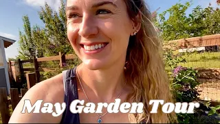 Garden Tour in May : Vegetables and Cut Flowers