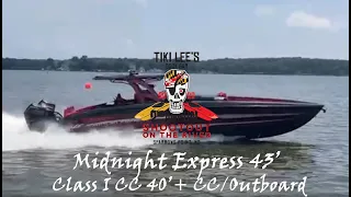 Midnight Express 43' - Hull #100 - 2022 Tiki Lee's 2nd Annual Shootout on the River - Dockbars