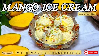 Mango Madness: Dive into the Creamiest Mango Ice Cream Ever | @H2FKitchen