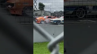 Central Muscle car crash V8 Supercars Pukekohe