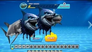 hungry shark evolution | all sharks unlocked | INVISIBILE SHARK 😨