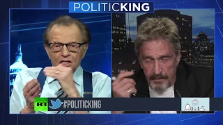 John McAfee - Takes On Larry King - One on One