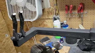 Homemade bow press