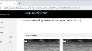 How to Search for Frames  |  CONSERVATOR - Cloud-Based Dataset Development Software