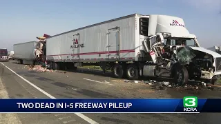 2 dead after massive, 35-vehicle pileup on I-5 in Southern California