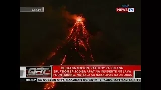 Bulkang Mayon, patuloy pa rin ang eruption episodes