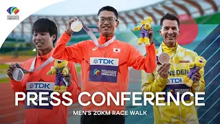 Men's 20 kilometre race walk press conference | World Athletics Championships Oregon 22