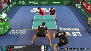 [卓球]  FRANZISKA Patrick/DUDA Benedikt vs JEONG Sangeun/JEOUNG Youngsik | 2018 ITTF Team World Cup