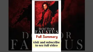 #shorts #literature English Literature : Doctor Faustus by Christopher Marlowe : Summary