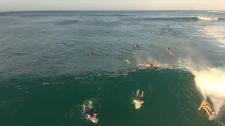 Cyclone Oma Epic Low Tide Barrels"The Park" Noosa Thurs 21-Feb- 2019