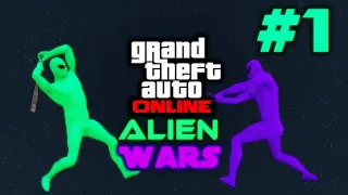 GTA Online: The Alien Wars Part 1: A Mysterious Invasion (Funny Moments)