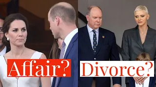 Is Prince William Having an Affair on Kate Middleton? Are Prince Albert & Charlene Getting Divorced?