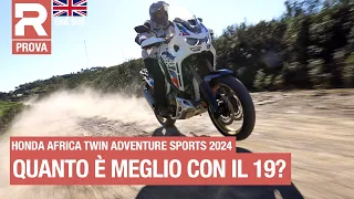 Honda Africa Twin 2024 Adventure Sports - test - here's how it goes with the 19