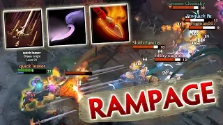 One Hit RAMPAGE [Broken Ability Draft Combo: Moon Glaives + Swashbuckle = Unlimited Glaives] Dota 2