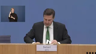 Regierungspressekonferenz mit Steffen Seibert