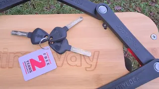 SEATYLOCK Foldylock Compact 85cm on Himiway E-Bike Voxom 4K Video