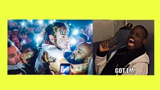 TEKASHI 6IX9INE GETS PUNCHED IN THE BACK OF HEAD