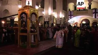 Orthodox Christians celebrate Easter Mass led by Patriarch Ilia II