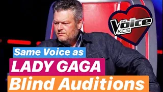 OMG same voice as LADY GAGA !!! Voice  Blind Auditions