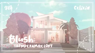 ROBLOX | Bloxburg: Blush Modern Trendy Aesthetic Family Loft | Speedbuild | $98k | cxlixia