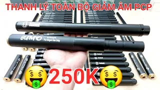 Thanh Lý Giảm Thanh Lắp Súng PCP 250K| Tổng Hợp 6 Mẫu Giảm Âm Giá Rẻ| Giảm Thanh Condor, FX| Zalo👇