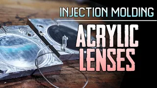 Machining an injection mold for acrylic lenses