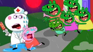 Zombie Apocalypse, Scary Zombies In Peppa Pig House Night | Peppa Pig Funny Animation