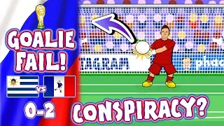 🇺🇾 URUGUAY vs FRANCE 🇫🇷 CONSPIRACY? Muslera howler!(0-2 World Cup Goals Highlights Goalkeeper)