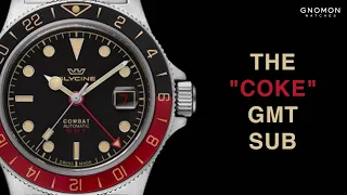 Glycine Combat SUB 42 Sports GMT Black/Red Ref. GL0380