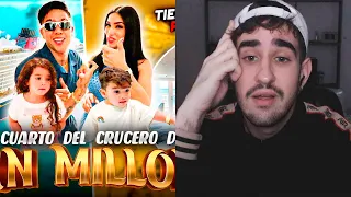 REACCIÓN a HABITACIÓN DE 1 MILLÓN DEL CRUCERO 💵 Room tour 🚢 Jukilop | Juan de Dios Pantoja