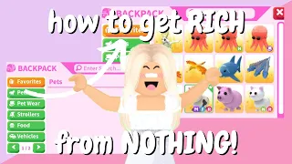 How To Get RICH From NOTHING in Adopt Me!