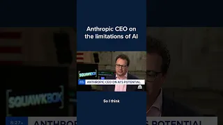 Anthropic CEO Dario Amodei on the limitations of AI