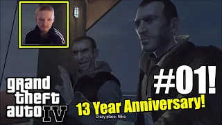 Niko Arrives In America-  GTA 4 Part 1 "The 13 Year Anniversary"