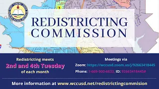 WCCUSD Independent Redistricting Commission Meeting for Wednesday, June 2, 2021