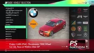 Project CARS (PS4) #2 -  Car List, Solo Race at Watkins Glen GP - 60FPS