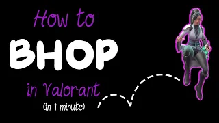 How to bunnyhop in Valorant, in 1 minute #shorts