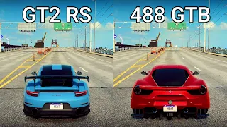 NFS Heat: Porsche GT2 RS vs Ferrari 488 GTB - Drag Race