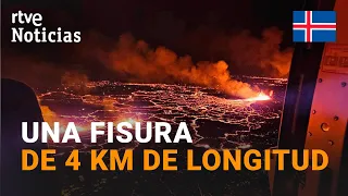 ISLANDIA: ESTADO de EMERGENCIA por el VOLCÁN de GRINDAVIK, cuya LAVA se DIRIGE al NORTE | RTVE