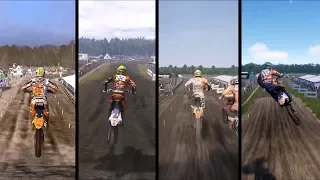 MXGP vs MXGP 2 vs MXGP 3 vs MXGP PRO vs MXGP 2019 - Gameplay Comparison HD