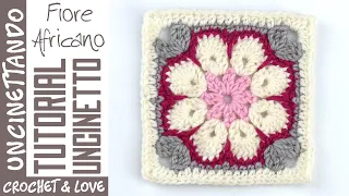 Crochet African flower Tutorial (subtitles in English and Spanish)