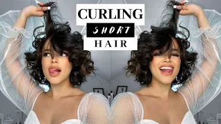 HOW I CURL MY SHORT HAIR | Cassidy Maysonet