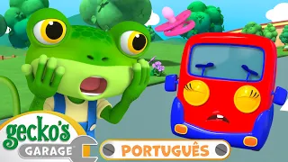 Oh não! O Caminhãozinho perde sua Chupeta! | Garagem do Gecko em Português | Desenhos Animados