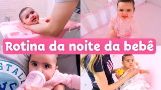 ROTINA DA NOITE E MADRUGADA DA MINHA BEBÊ COM 7 MESES | PRIMEIRA VEZ DORMINDO SOZINHA NO QUARTO DELA