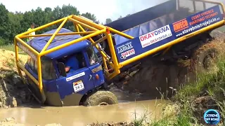 European 4x4 truck trial in mud, off road